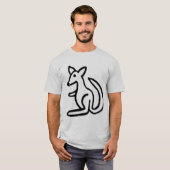 T-shirt cartoon_kangaroo_j, (Devant entier)