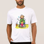 T-shirt Cartoon Kid Savourez un repas avec du jus et des o (Devant)