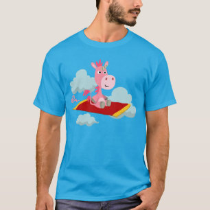 T-shirt Cartoon mignon Unicorn's Magic Carpet Ride