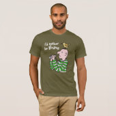T-shirt Cartoon Oiseau Watcher & Bird (Devant entier)