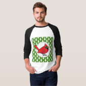 T-shirt Cartoon Red Cardinal (Devant entier)