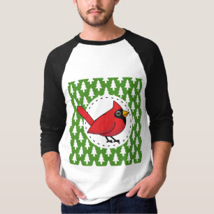 T-shirt Cartoon Red Cardinal