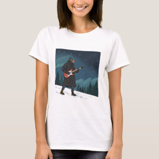 T-shirt Cartoon Rocker Dog Under the Stars