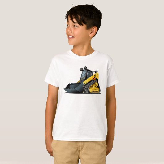 T-shirt Cartoon Skid Steer (Devant entier)