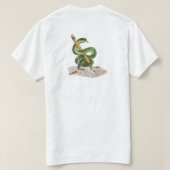 T-shirt Cartoon Snake Wrapped Around Pencil – Hand-Drawn (Design dos)