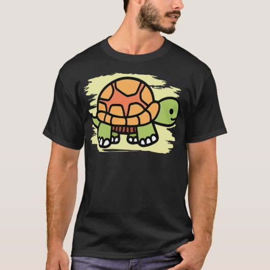 T-shirt Cartoon Turtle I Sea Turtle I Kids Turtle (Devant)