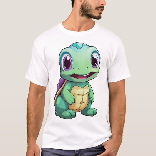 T-shirt Cartoon turtle illustration Copy Copy Copy Copy Co (Devant)