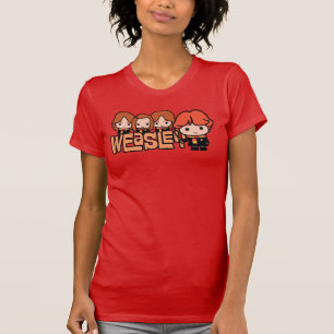 T-shirt Cartoon Weasley Siblilings Graphisme
