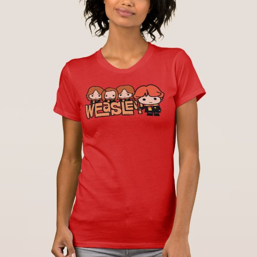 T-shirt Cartoon Weasley Siblilings Graphisme (Devant)