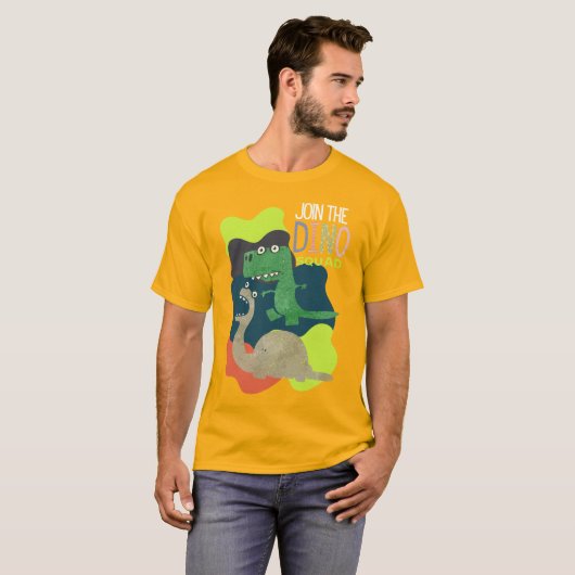 T-SHIRT CARTOUCHE DE DEVIS DINOSAUR (Devant entier)