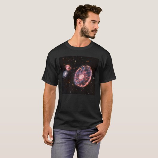 T-shirt Cartwheel Galaxy JWST James Webb Télescope spatial (Devant entier)