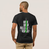 T-shirt CAS de fin de support de Nock et de baisse (Dos entier)