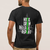 T-shirt CAS de fin de support de Nock et de baisse (Dos)