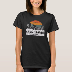 T-shirt Casa Grande AZ Arizona Monte de cactus couché de s