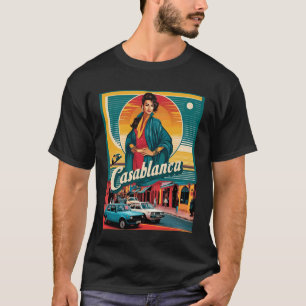 T-shirt Casablanca Maroc Vintage Style Rétro 80s