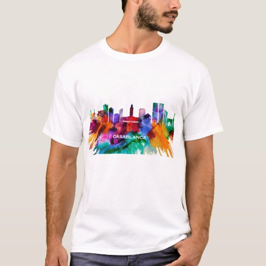 T-shirt Casablanca Skyline (Devant)