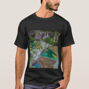 T-shirt Cascade de cascade du parc des lacs Plitvice