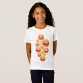 T-Shirt cascade de visages souriants (Devant entier)