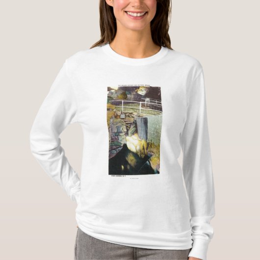 T-shirt Cascade d'or et vue naturelle de pont (Devant)