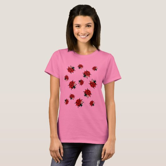 T-shirt Cascade Ladybug Ladybird (Devant entier)