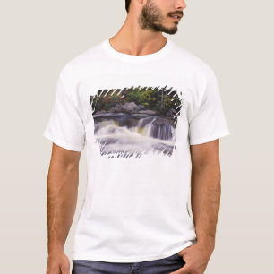 T-shirt Cascades, route de Kancamagus, blanc