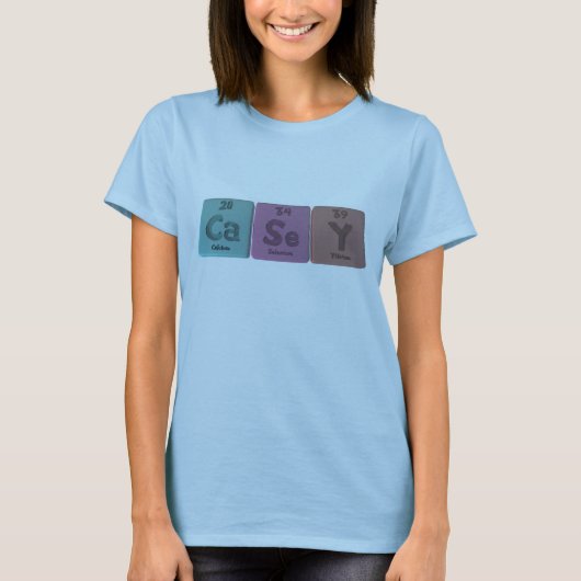 T-shirt Casey en tant que yttrium de sélénium de carbone (Devant)