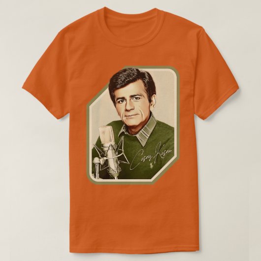 T-shirt Casey Kasem Radio DJ Top 40 Legend (Design devant)