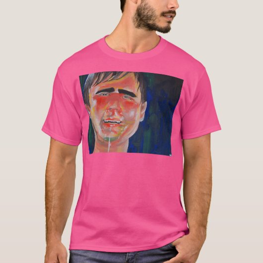 T-shirt Casey Tatum Tim Et Eric Portrait Acrylique (Devant)