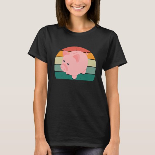T-shirt Cash coins bank account investing share currency p (Devant)