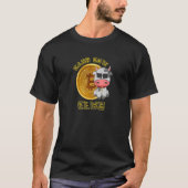 T-shirt Cash Cow Club Bitcoin Crypto Hodto Mines (Devant)
