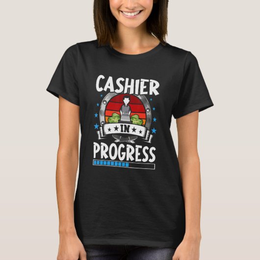 T-shirt Cashier In Progress Trainee Student (Devant)