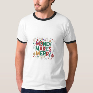T-shirt Cashing in on Cheer (jouant) Argent Joyeux (direct