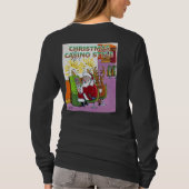 T-shirt Casino de Noël style femmes noir long chemise dos (Dos)