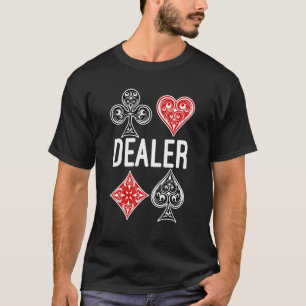 T-shirt Casino de revendeur de cartes de poker