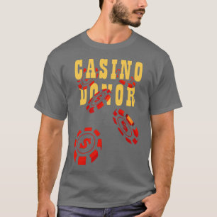 T-shirt Casino Donateur Jeu Jeu Joueur Joueur Chips