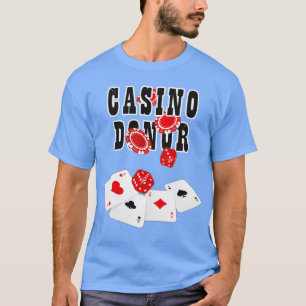 T-shirt Casino Donateur Jeu Jeu Joueur Joueur Chips