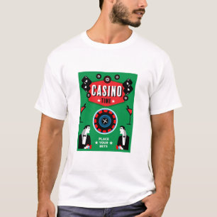 T-shirt Casino Gambling Poker Roulette