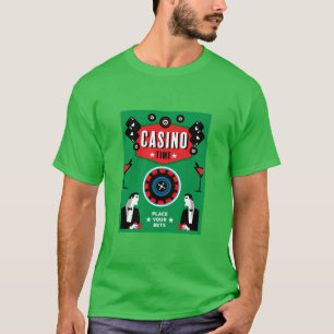 T-shirt Casino Gambling Poker Roulette