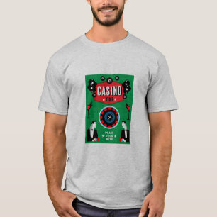 T-shirt Casino Gambling Poker Roulette
