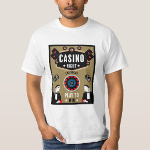 T-shirt Casino Gambling Poker Roulette