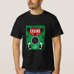 T-shirt Casino Gambling Poker Roulette