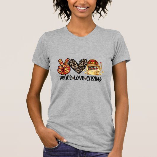 T-shirt Casino Peace Love (Devant)