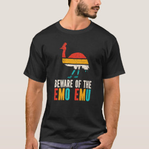 T-shirt Casoar Attention à l'émo émeu animal de compagnie