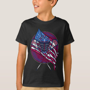 T-shirt Casque à bascule Lacrosse Lacrosse Lacrosse Etats-