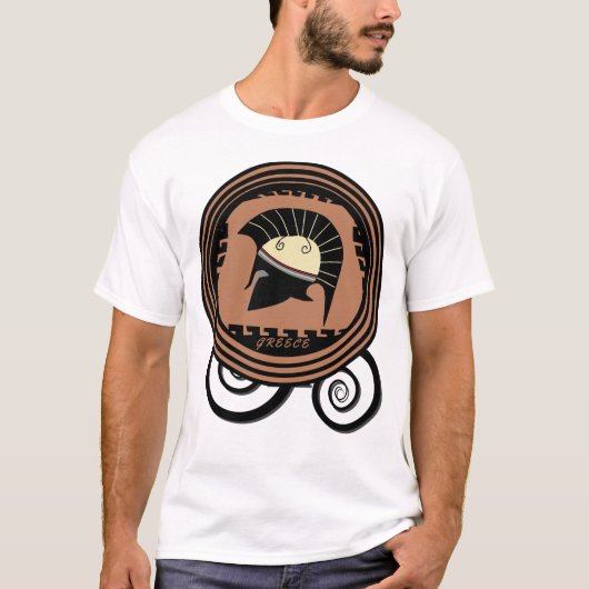 T-shirt Casque corinthien légendaire de Grèce (Devant)