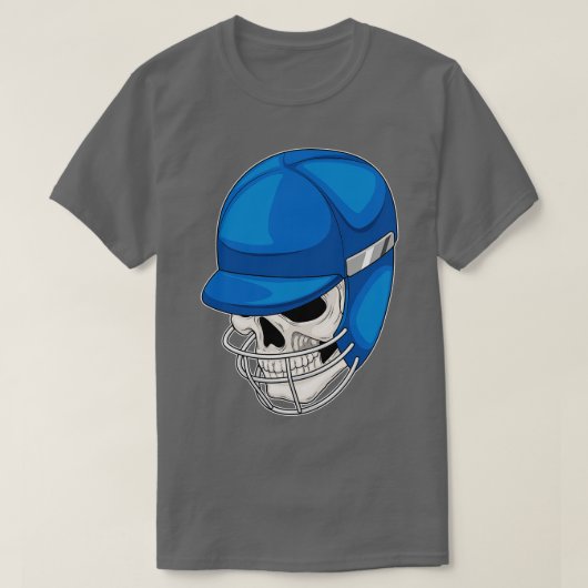 T-shirt Casque cricket crâne (Design devant)