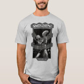 T-shirt Casque d'Alien tenant un astronaute (Devant)