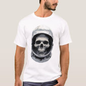 T-shirt Casque d'astronaute enfermant le crâne (Devant)