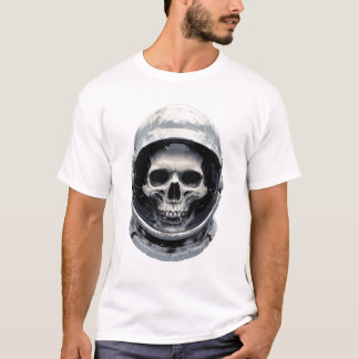T-shirt Casque d'astronaute enfermant le crâne