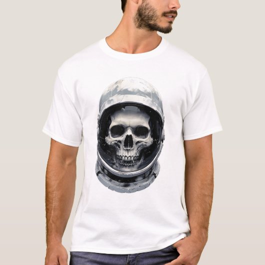 T-shirt Casque d'astronaute enfermant le crâne (Devant)